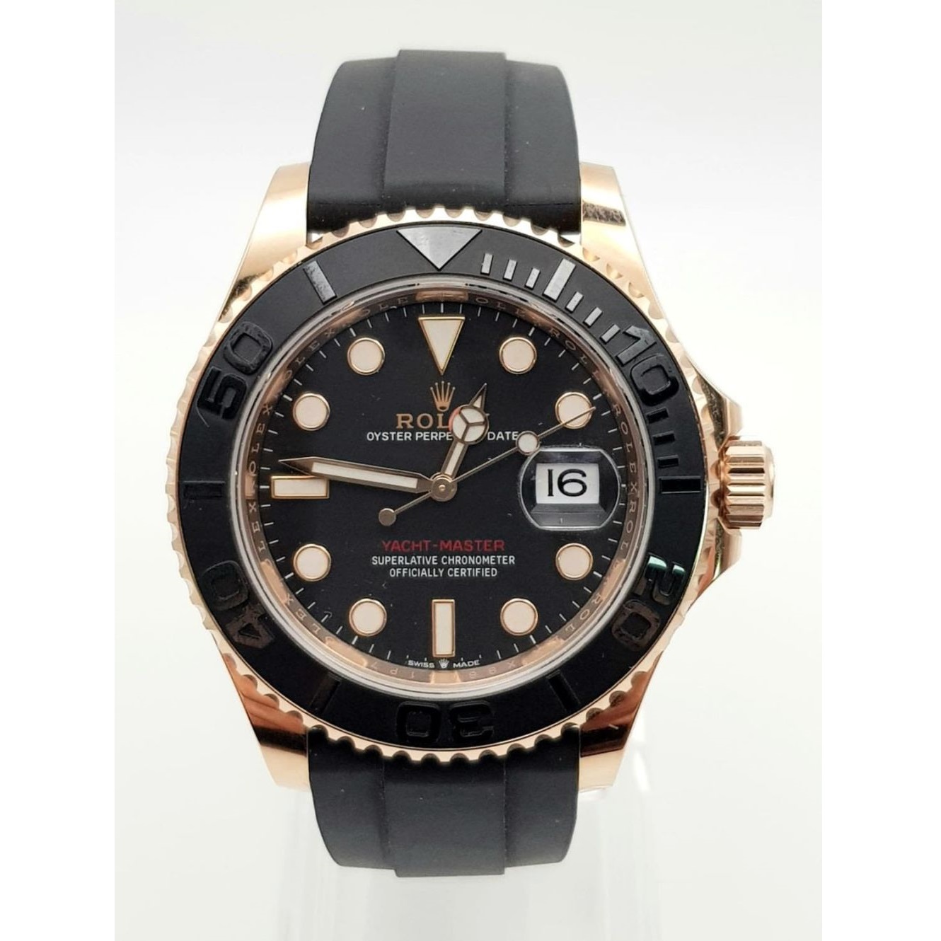 0 Lot 52 - Rolex Oyster Date Yachtmaster Flex in 18K Rose Gold